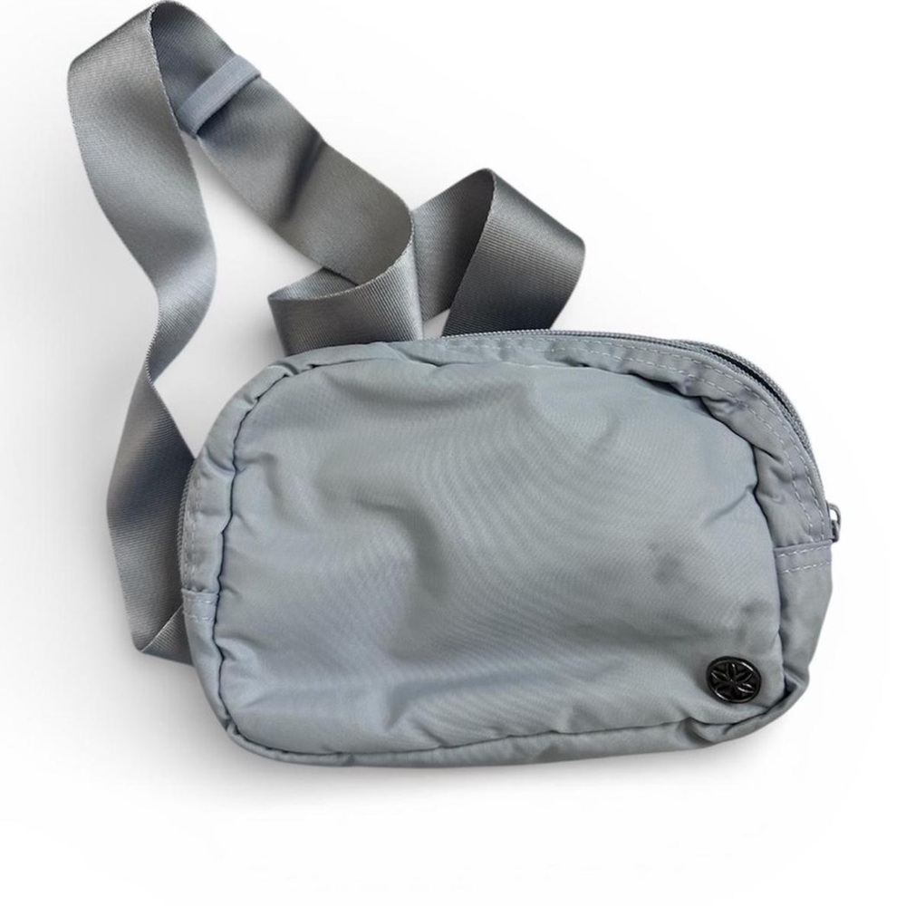 Gray/Purple Crossbody Bag